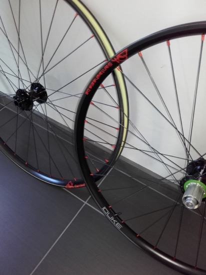 Roues VTT Duke Carbon SlS, moyeux Hope Pro 4, rayons DT Revo (3)